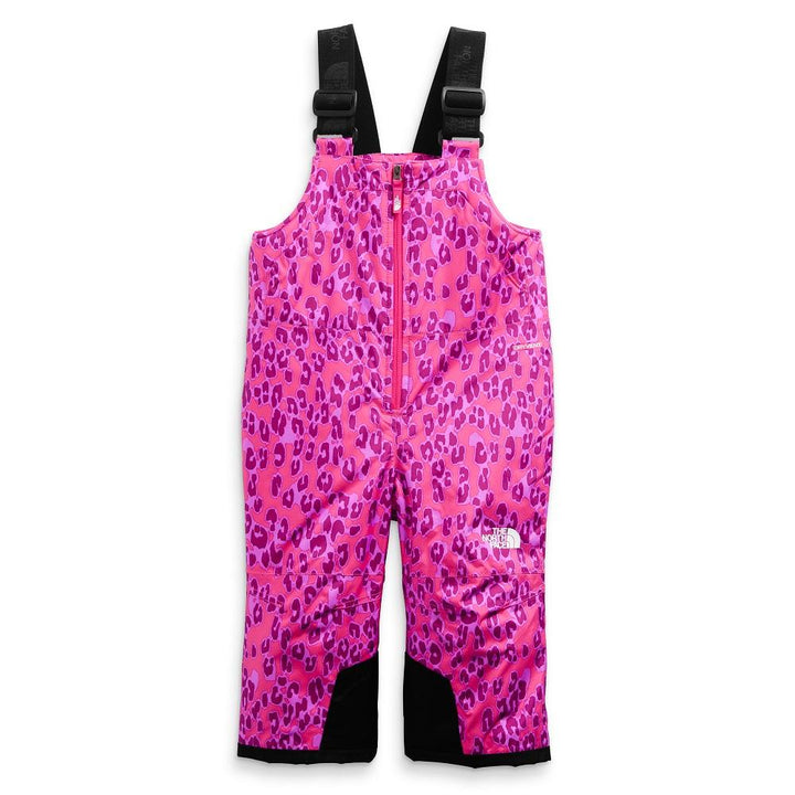 The North Face Toddler Snowquest Insulated Bib (Cabaret Pink Leopard) - FINAL SALE-Apparel-The North Face--babyandme.ca