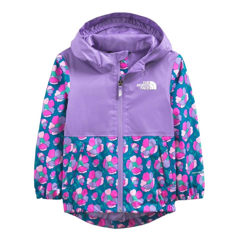 The North Face Toddler Zipline Rain Jacket (Paisley Purple)-Apparel-The North Face--babyandme.ca