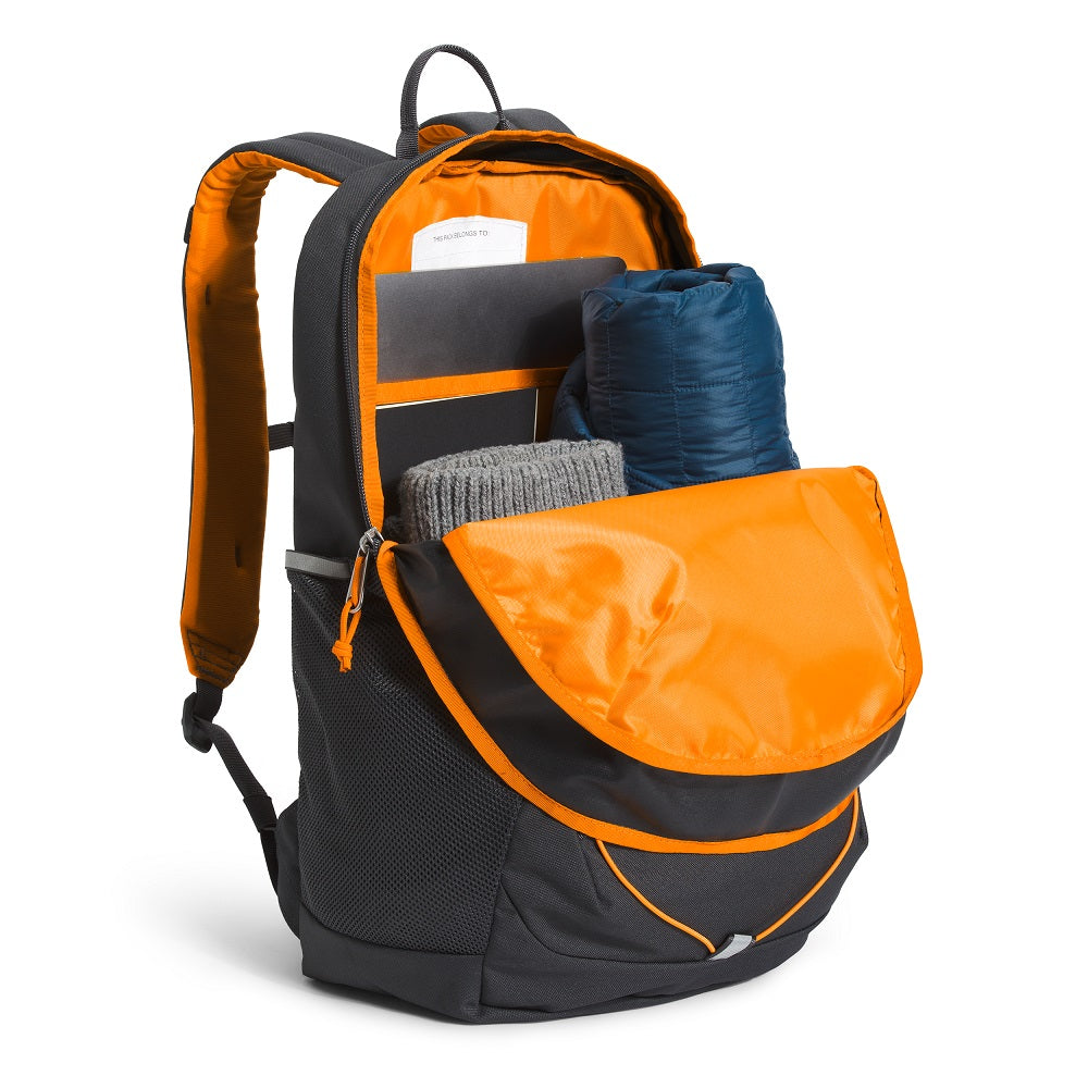 The North Face Youth Court Jester Backpack (Asphalt Grey/Cone Orange)-Apparel-The North Face-031316 AC-babyandme.ca