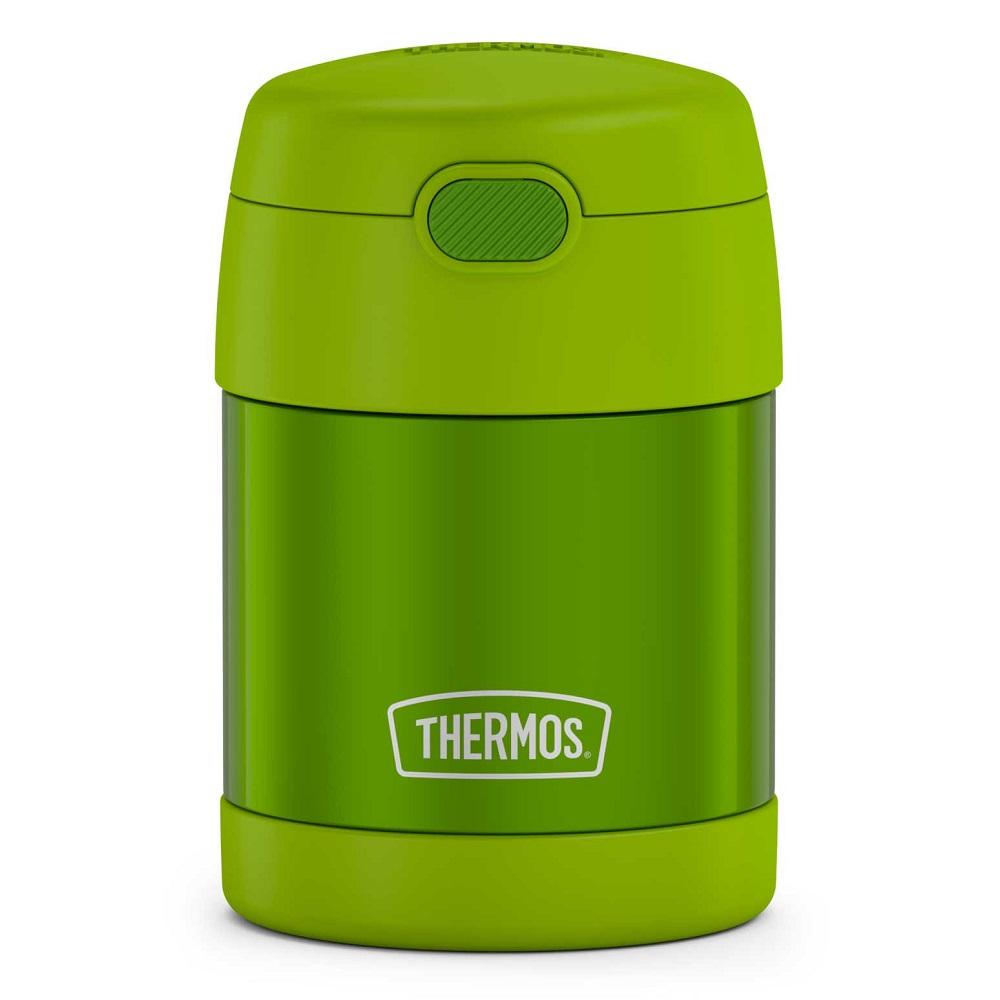 Thermos FUNtainer Stainless Steel Food Jar 10oz (Lime)-Feeding-Thermos-030026 LM-babyandme.ca