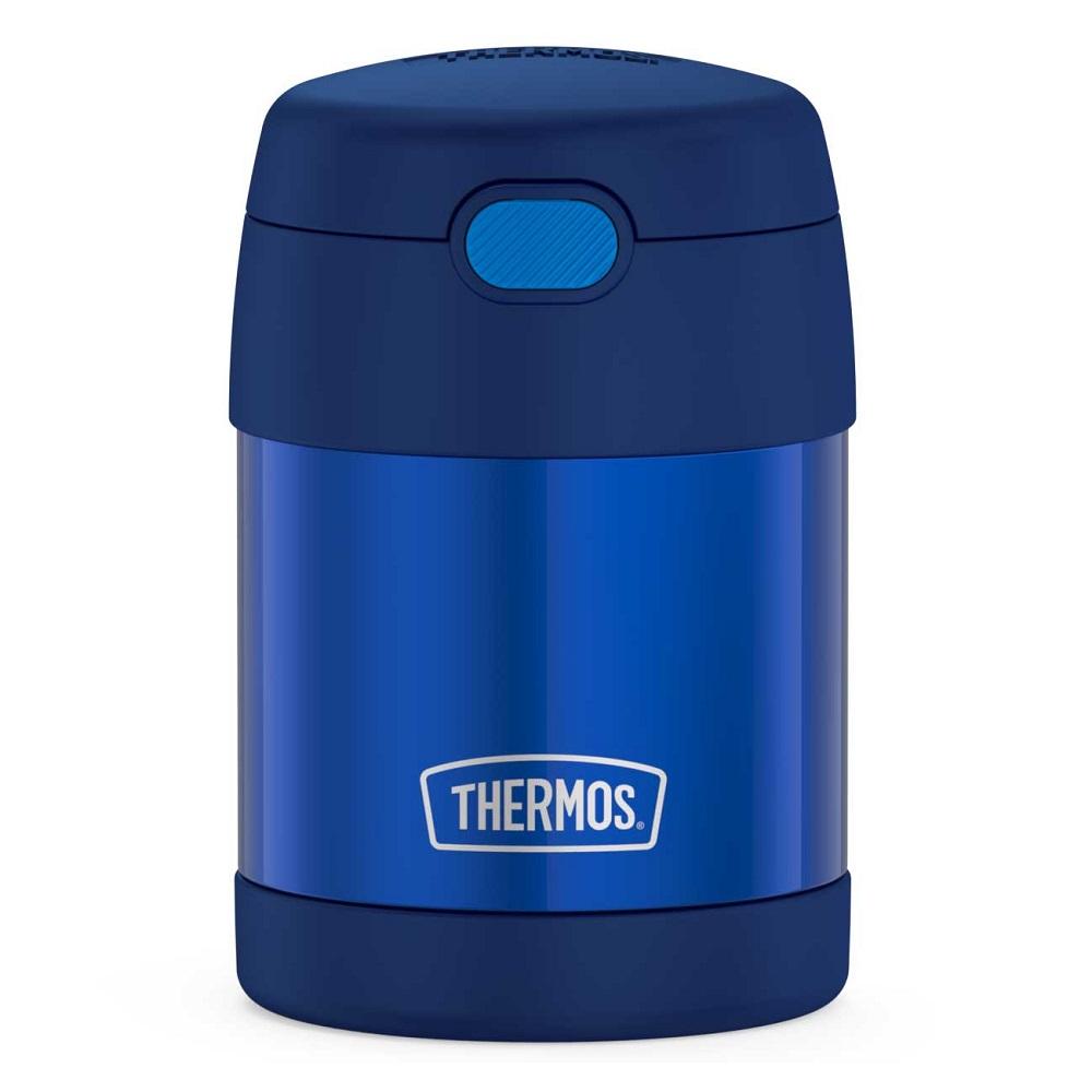 Thermos FUNtainer Stainless Steel Food Jar 10oz (Navy)-Feeding-Thermos-030026 NY-babyandme.ca