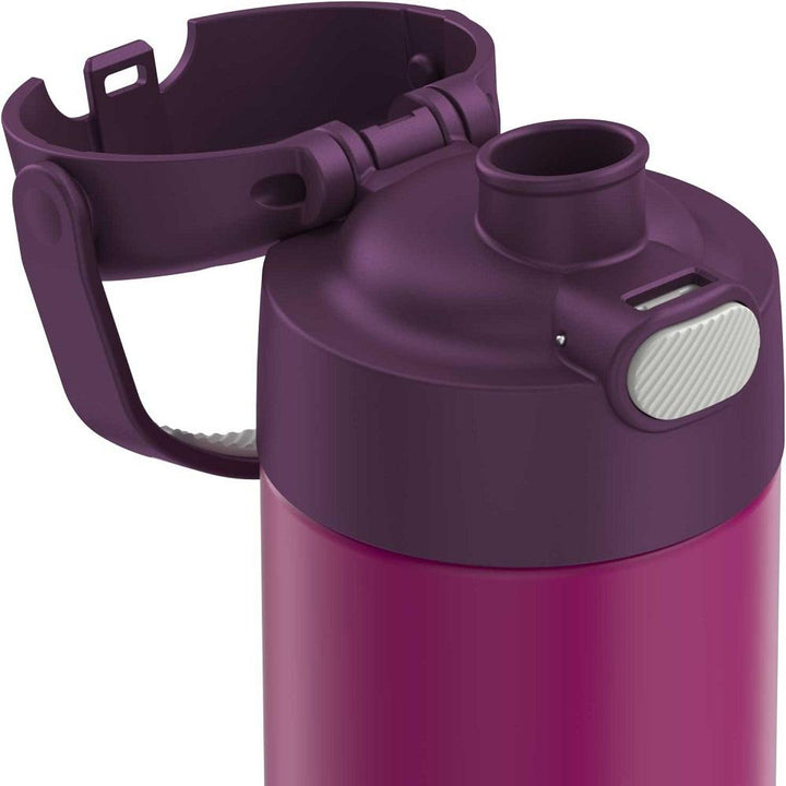 Thermos FUNtainer Stainless Steel Water Bottle with Spout 16oz (Red Violet)-Feeding-Thermos-011227 RV-babyandme.ca