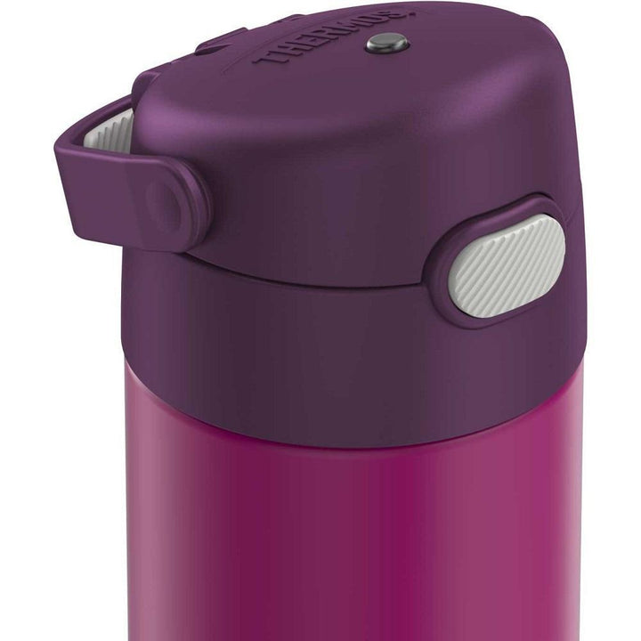 Thermos FUNtainer Stainless Steel Water Bottle with Spout 16oz (Red Violet)-Feeding-Thermos-011227 RV-babyandme.ca