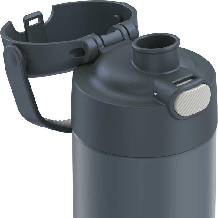 Thermos FUNtainer Stainless Steel Water Bottle with Spout 16oz (Stone Slate)-Feeding-Thermos-011227 SS-babyandme.ca
