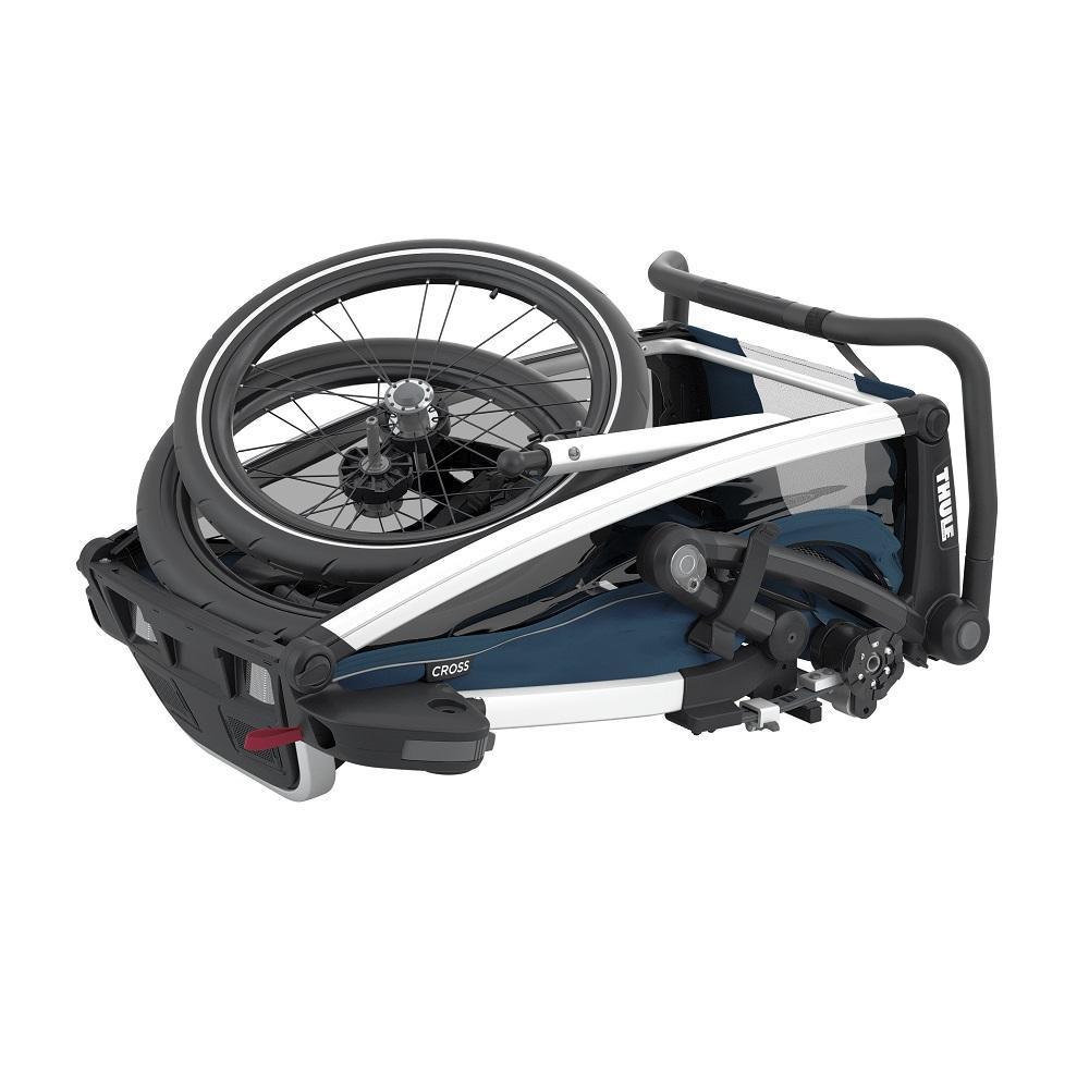 Thule Chariot Cross (Majolica Blue/Aluminum)-Gear-Thule-025133 MB-babyandme.ca