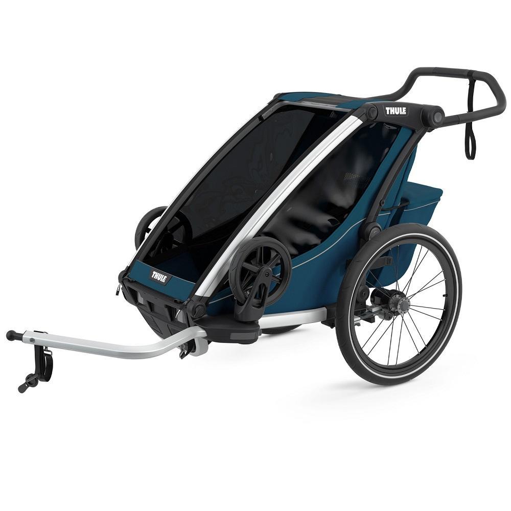 Thule Chariot Cross (Majolica Blue/Aluminum)-Gear-Thule-025133 MB-babyandme.ca