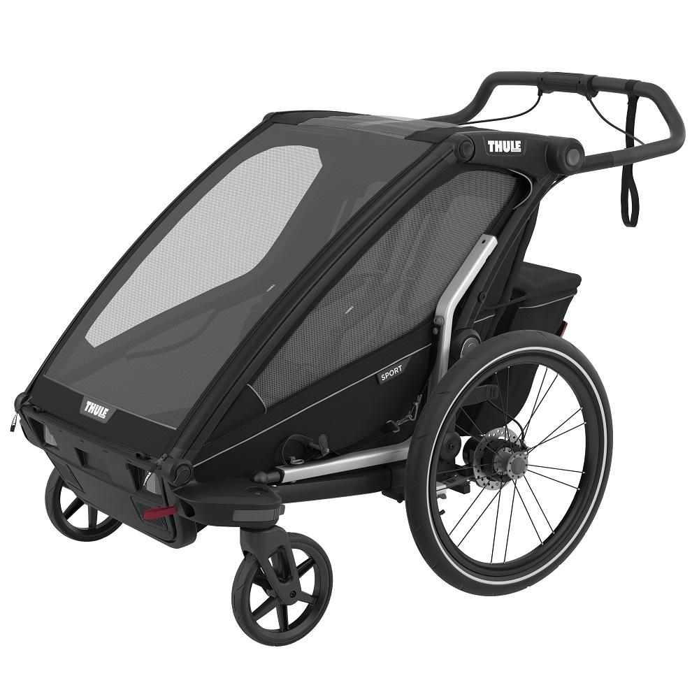 Thule Chariot Sport 2 (Midnight Black/Black)-Gear-Thule-028532 BLK-babyandme.ca