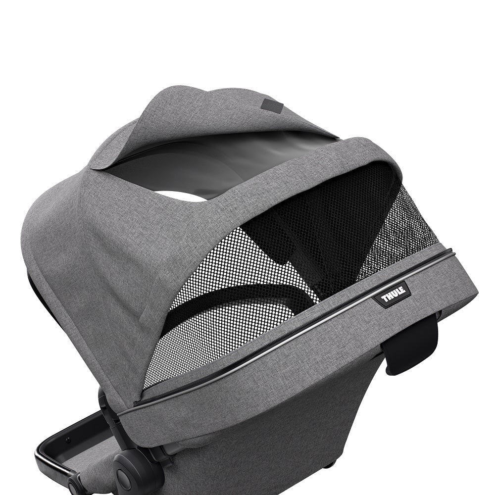 Thule Sleek Sibling Seat (Grey Melange/Black)-Gear-Thule-025727 GB-babyandme.ca