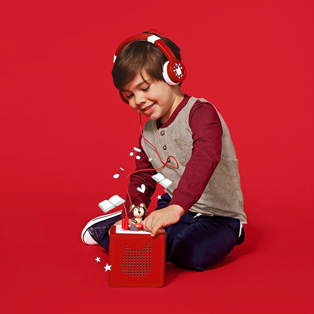 Tonies Headphones (Red)-Toys & Learning-Tonies-031054 RD-babyandme.ca
