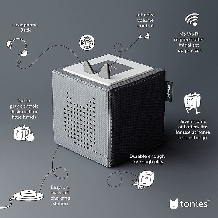 Tonies Toniebox Starter Set (Grey)-Toys & Learning-Tonies-031051 GY-babyandme.ca
