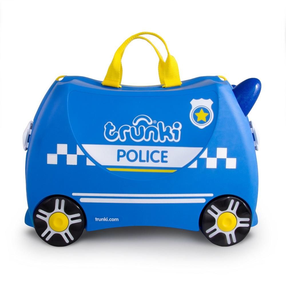 Trunki Ride-On Suitcase (Percy the Police Car)-Toys & Learning-Trunki-011089 PP-babyandme.ca