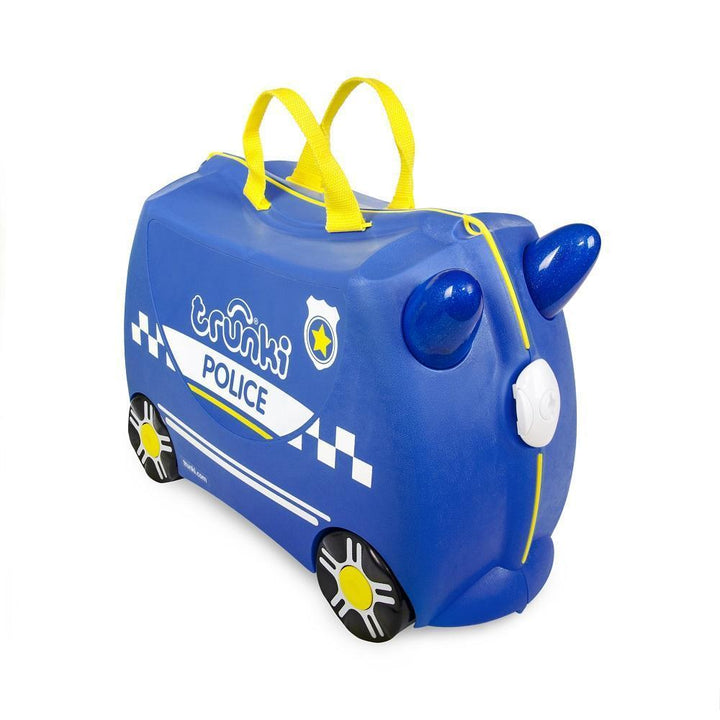 Trunki Ride-On Suitcase (Percy the Police Car)-Toys & Learning-Trunki-011089 PP-babyandme.ca