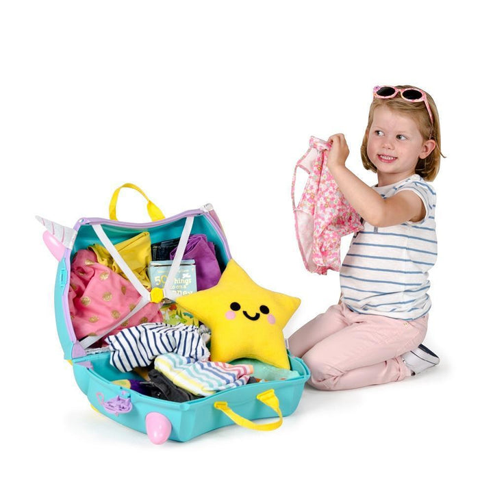 Trunki Ride-On Suitcase (Una the Unicorn)-Toys & Learning-Trunki-011089 UN-babyandme.ca