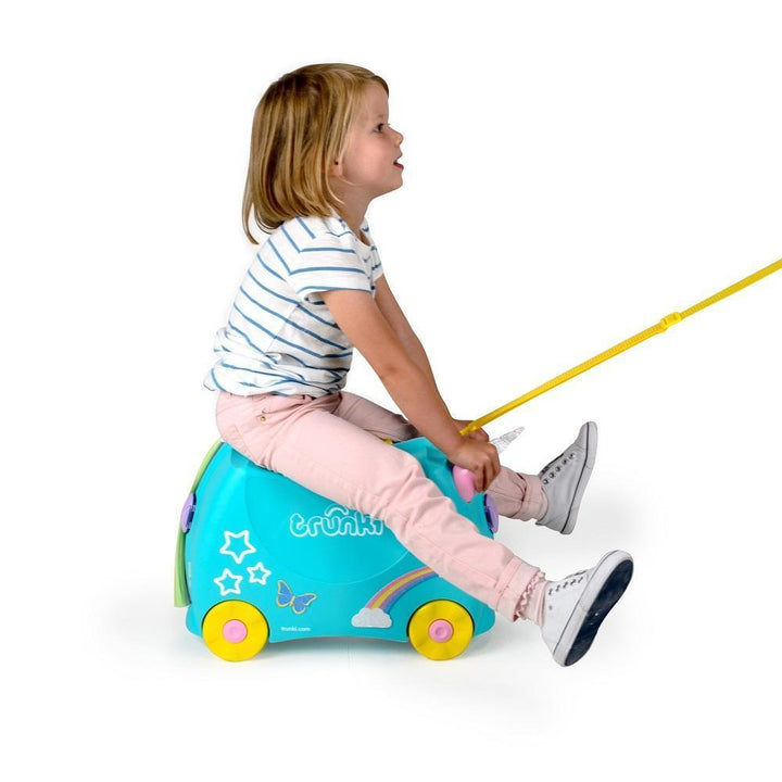 Trunki Ride-On Suitcase (Una the Unicorn)-Toys & Learning-Trunki-011089 UN-babyandme.ca