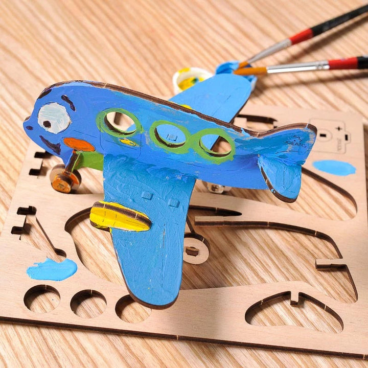UGears 4Kids Colouring Model (Airplane) - FINAL SALE-Toys & Learning-UGears-031120 AP-babyandme.ca