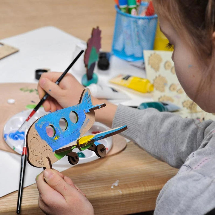 UGears 4Kids Colouring Model (Airplane) - FINAL SALE-Toys & Learning-UGears-031120 AP-babyandme.ca