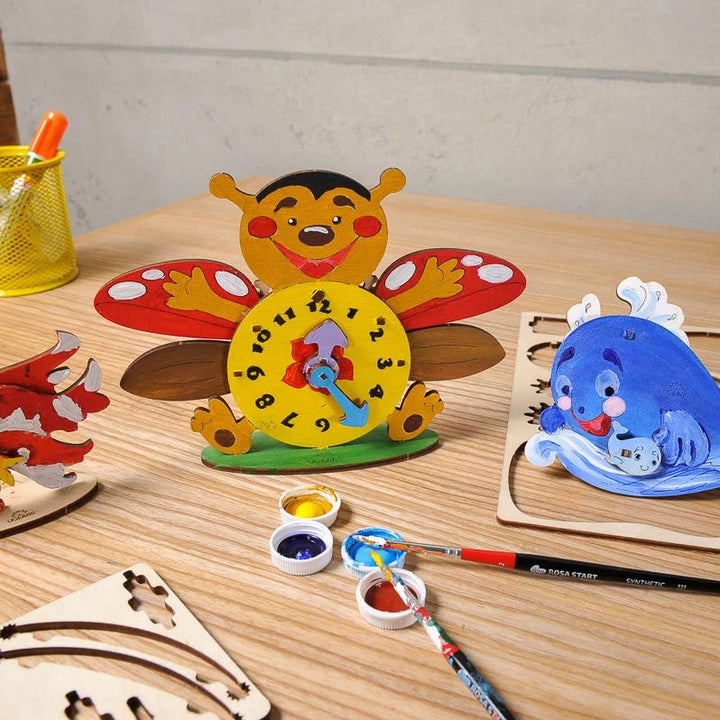 UGears 4Kids Colouring Model (Clock) - FINAL SALE-Toys & Learning-UGears-031120 CL-babyandme.ca