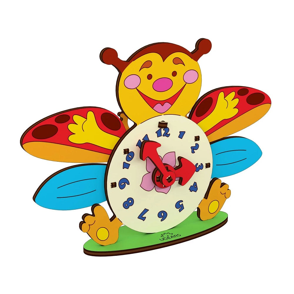 UGears 4Kids Colouring Model (Clock) - FINAL SALE-Toys & Learning-UGears-031120 CL-babyandme.ca