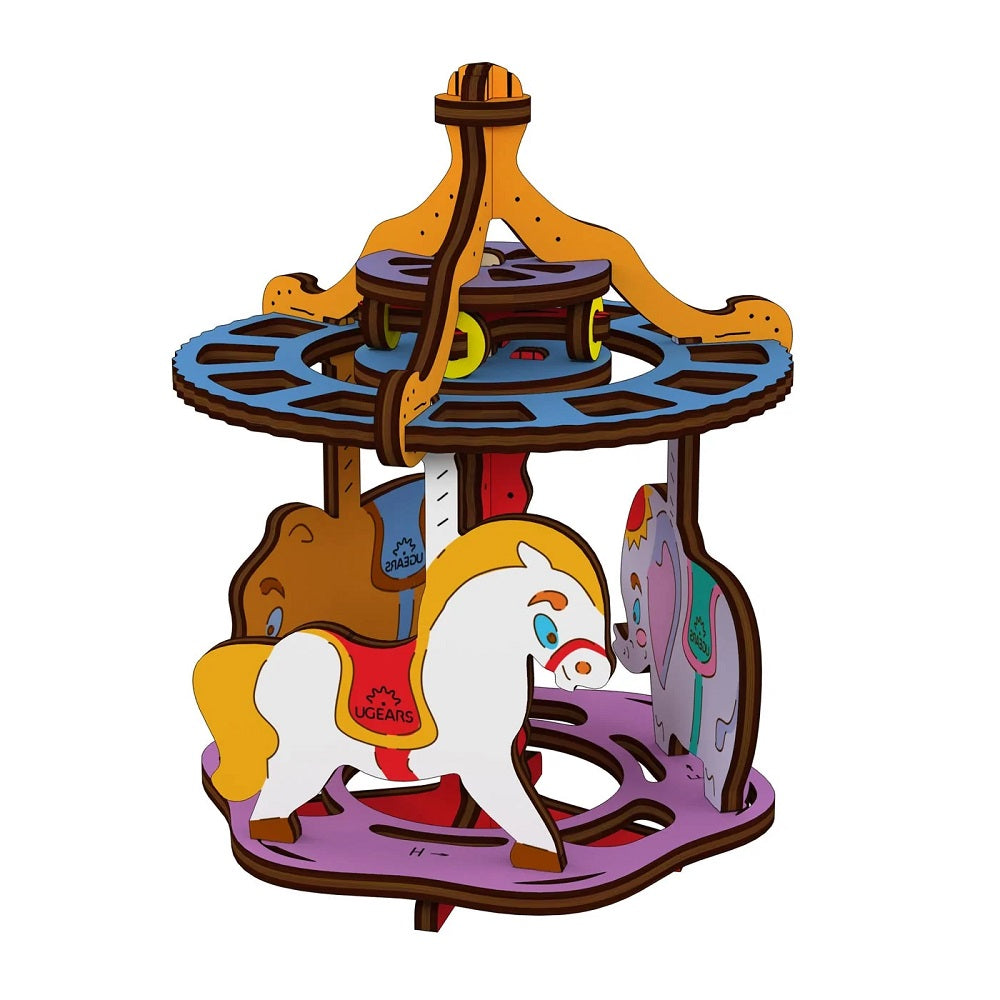 UGears 4Kids Colouring Model (Merry-Go-Round) - FINAL SALE-Toys & Learning-UGears-031120 MR-babyandme.ca