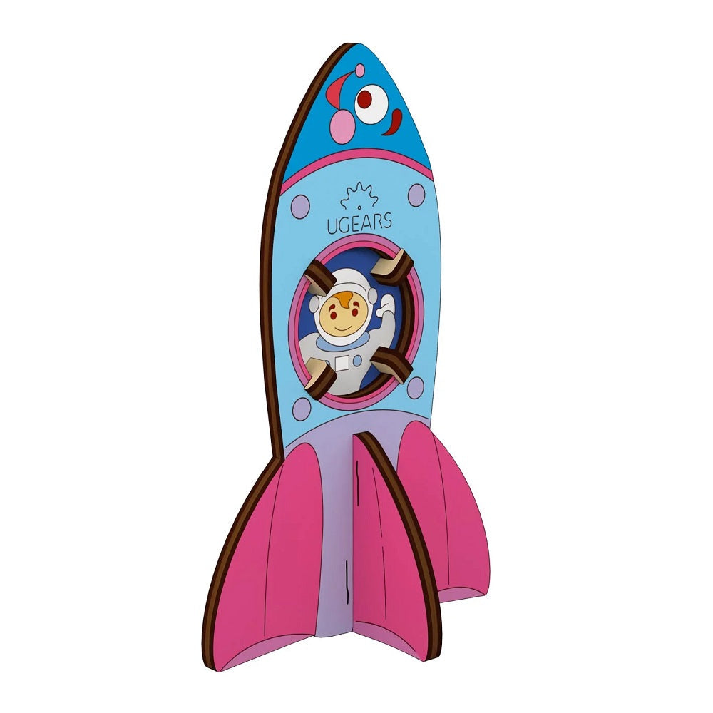 UGears 4Kids Colouring Model (Rocket) - FINAL SALE-Toys & Learning-UGears-031120 RO-babyandme.ca