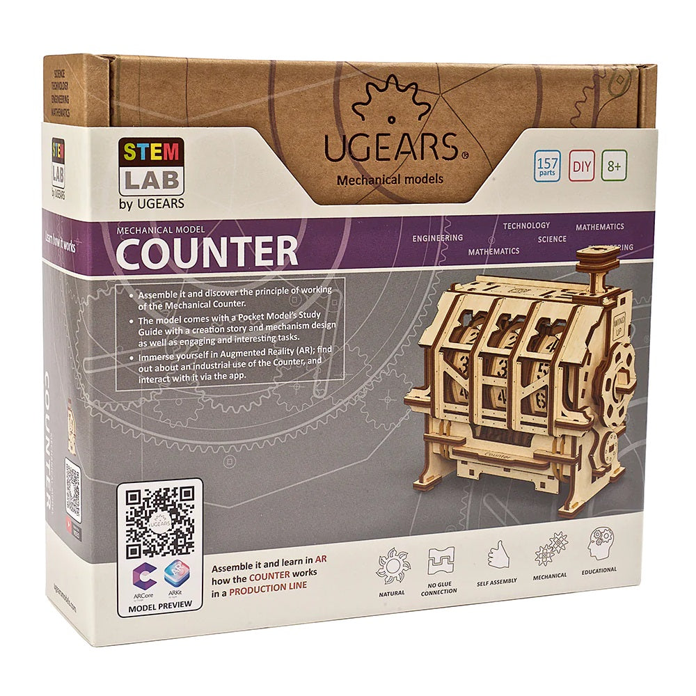 UGears STEMLab Educational Mechanical Model Kit (Counter) babyandme