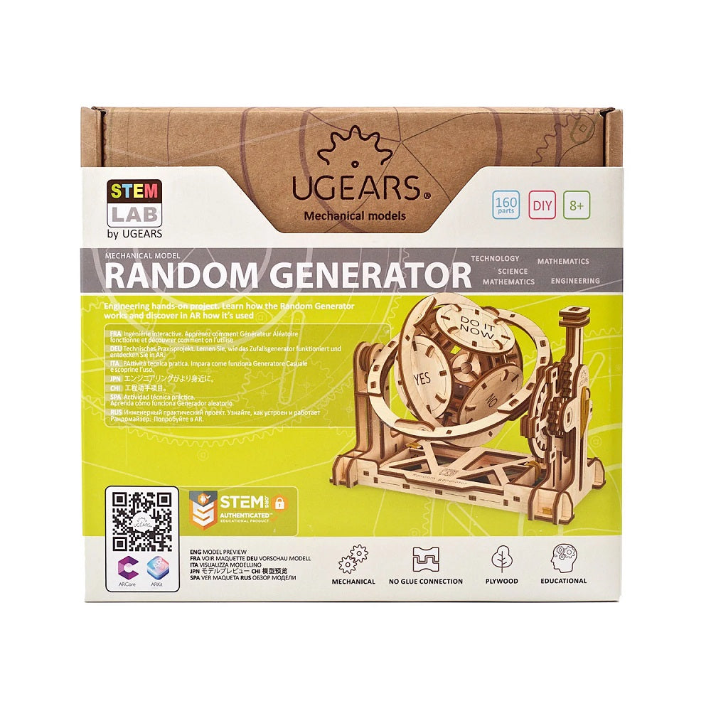 UGears STEMLab Educational Mechanical Model Kit (Random Generator