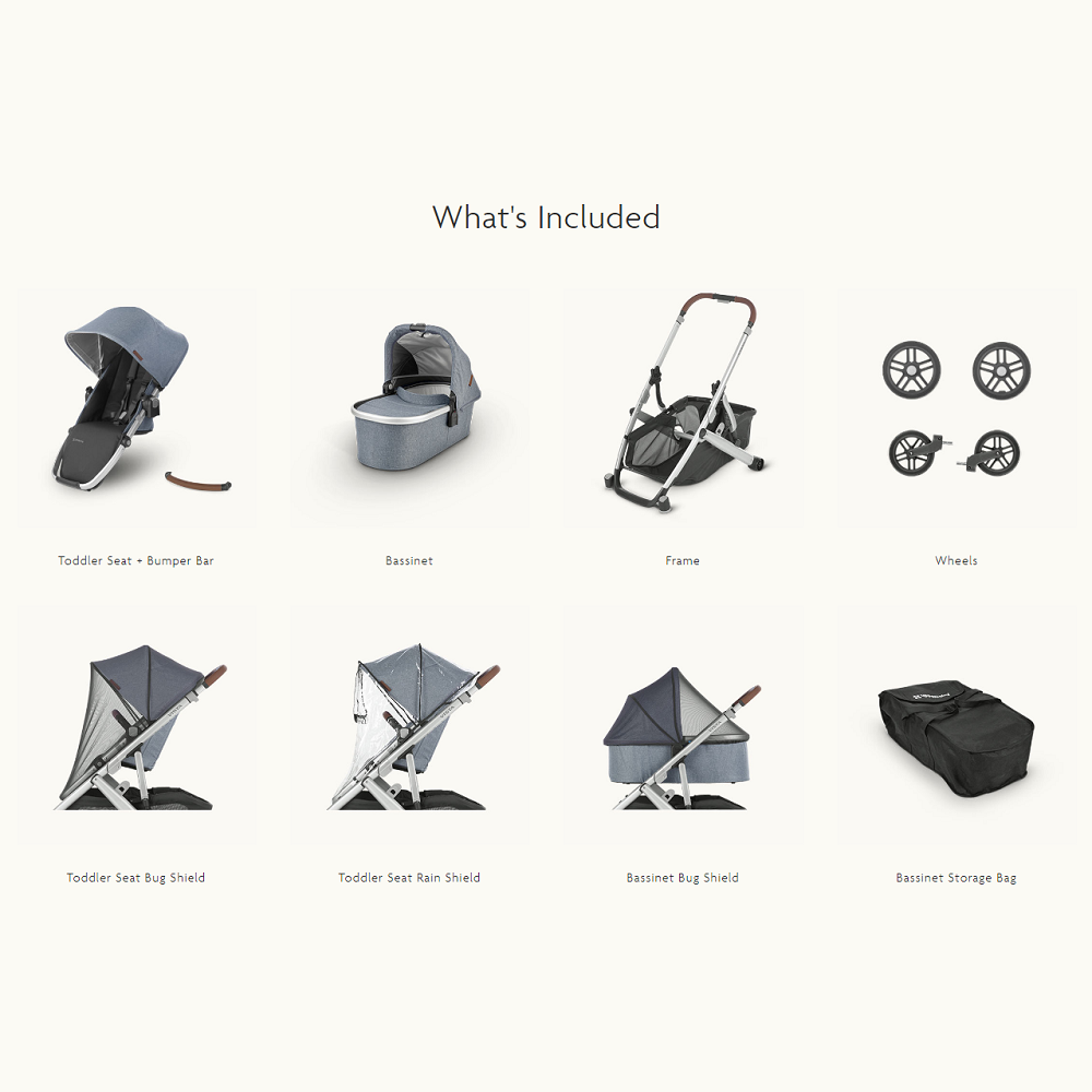 UPPAbaby Vista V2 Gregory Blue Melange babyandme