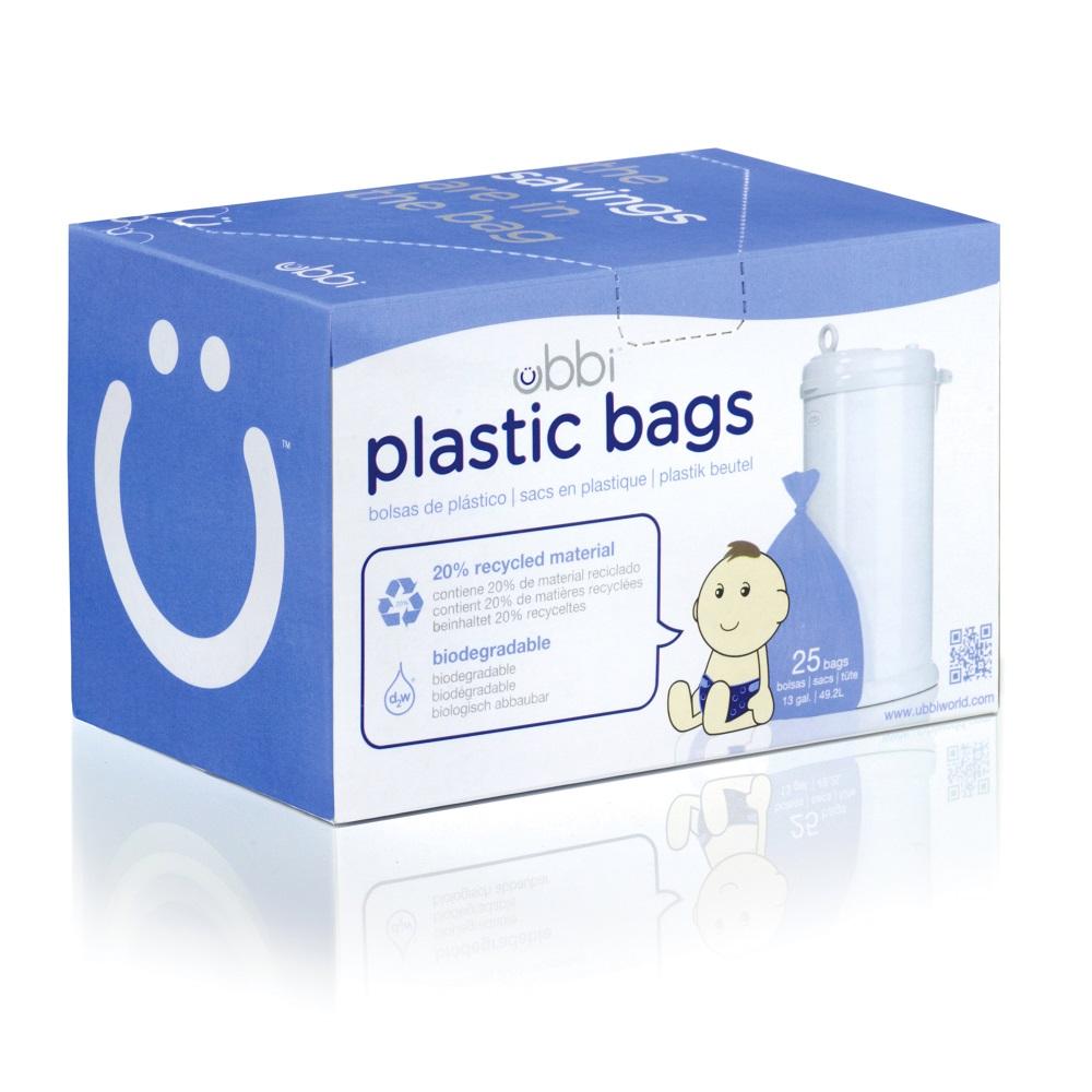 Ubbi Diaper Pail Plastic Bags (25 Pack)-Bath-Ubbi-027432-babyandme.ca