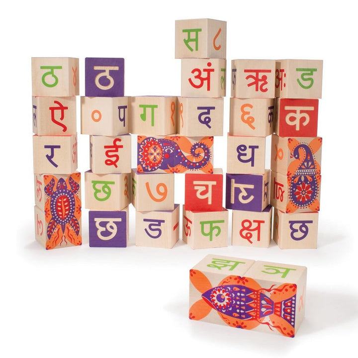 Uncle Goose Hindi Blocks-Toys & Learning-Uncle Goose-003013 HN-babyandme.ca