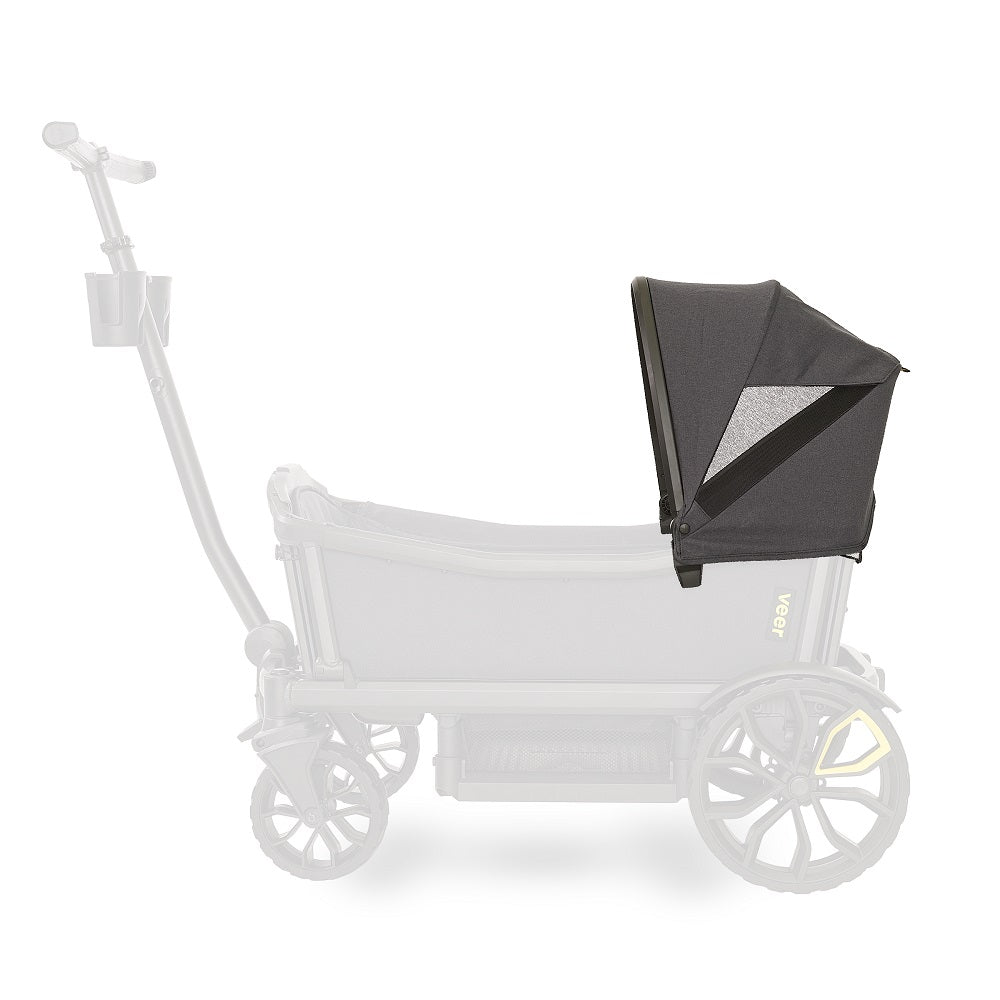 Veer Cruiser XL Retractable Canopy (Heather Grey)-Gear-Veer-031451 GY-babyandme.ca