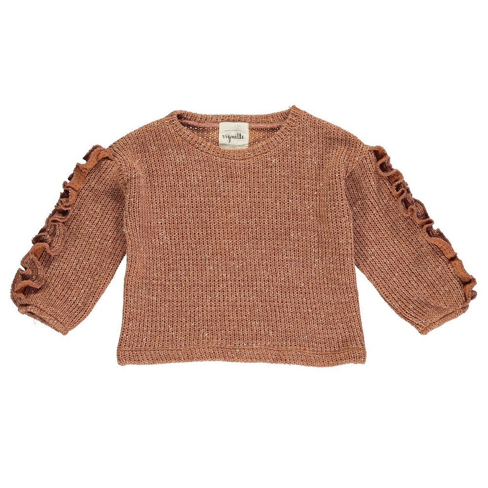 Vignette Jess Sweater (Pumpkin)-Apparel-Vignette--babyandme.ca