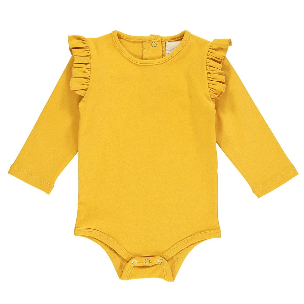 Vignette Quinn Onesie (Mustard)-Apparel-Vignette--babyandme.ca