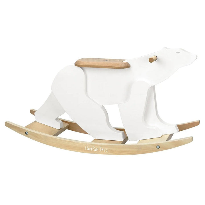 Vilac Pompon Polar Bear Rocker - IN STORE PICK UP ONLY-Toys & Learning-Vilac-031023-babyandme.ca