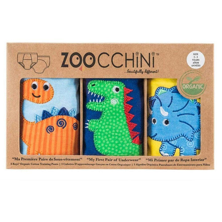 ZOOCCHINI Organic Potty Training Pants Set (Jurassic Pals)-Bath-ZOOCCHINI--babyandme.ca