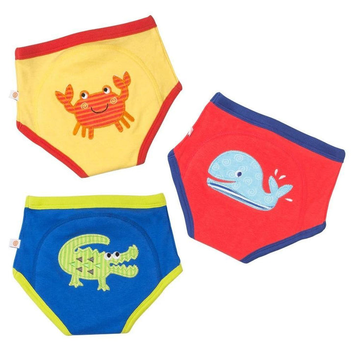 ZOOCCHINI Organic Potty Training Pants Set (Ocean Friends)-Bath-ZOOCCHINI--babyandme.ca