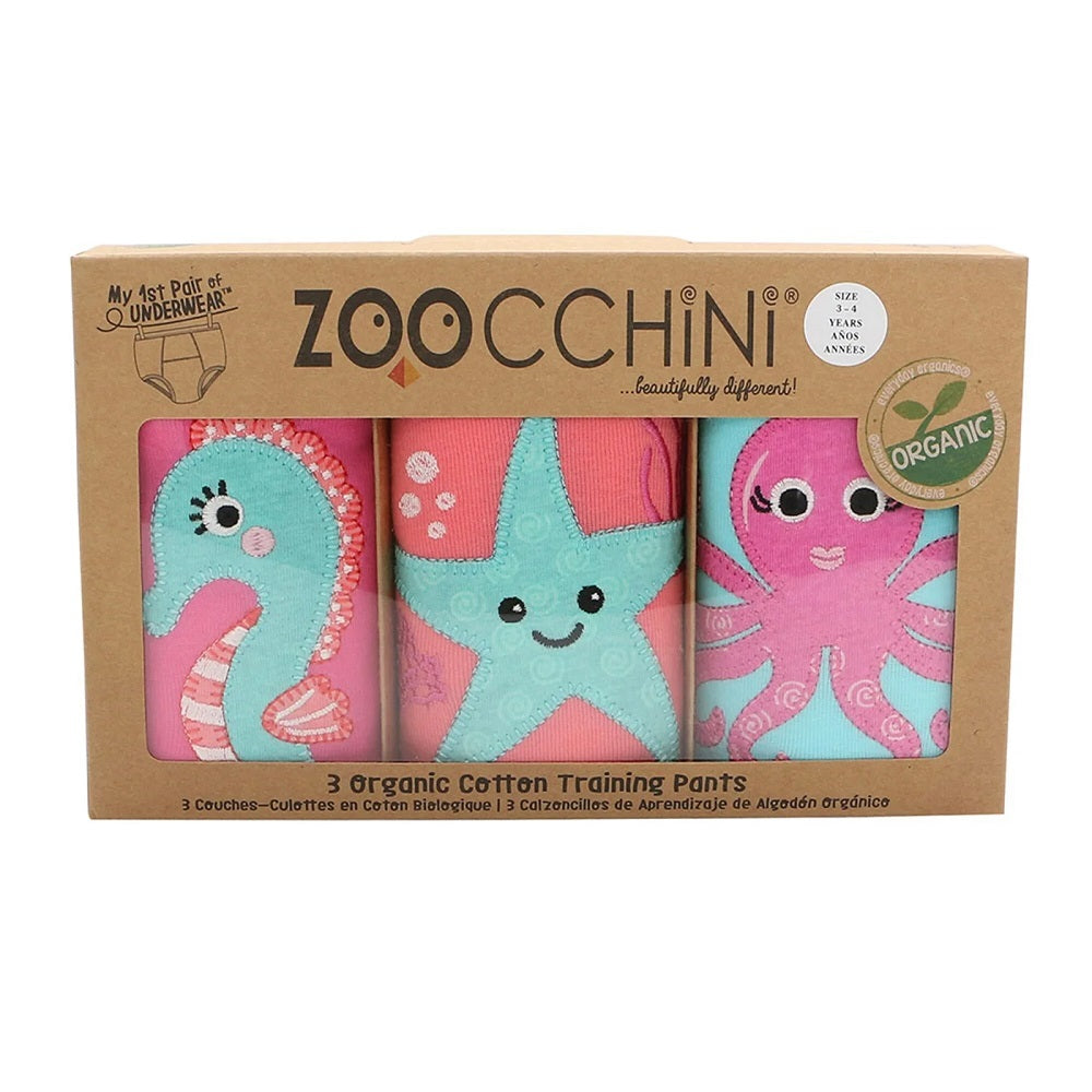 ZOOCCHINI Organic Potty Training Pants Set (Ocean Gals)-Bath-ZOOCCHINI--babyandme.ca