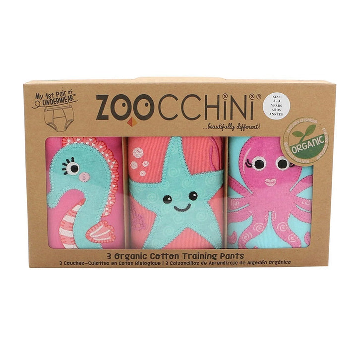 ZOOCCHINI Organic Potty Training Pants Set (Ocean Gals)-Bath-ZOOCCHINI--babyandme.ca