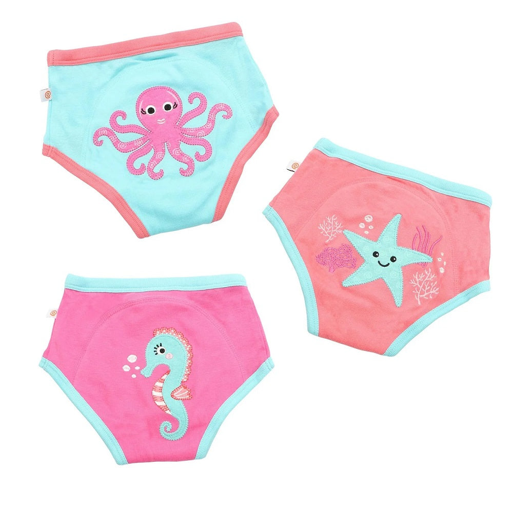 ZOOCCHINI Organic Potty Training Pants Set (Ocean Gals)-Bath-ZOOCCHINI--babyandme.ca