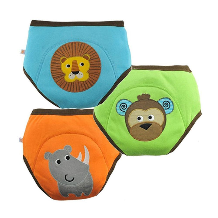 ZOOCCHINI Organic Potty Training Pants Set (Safari Friends)-Bath-ZOOCCHINI--babyandme.ca