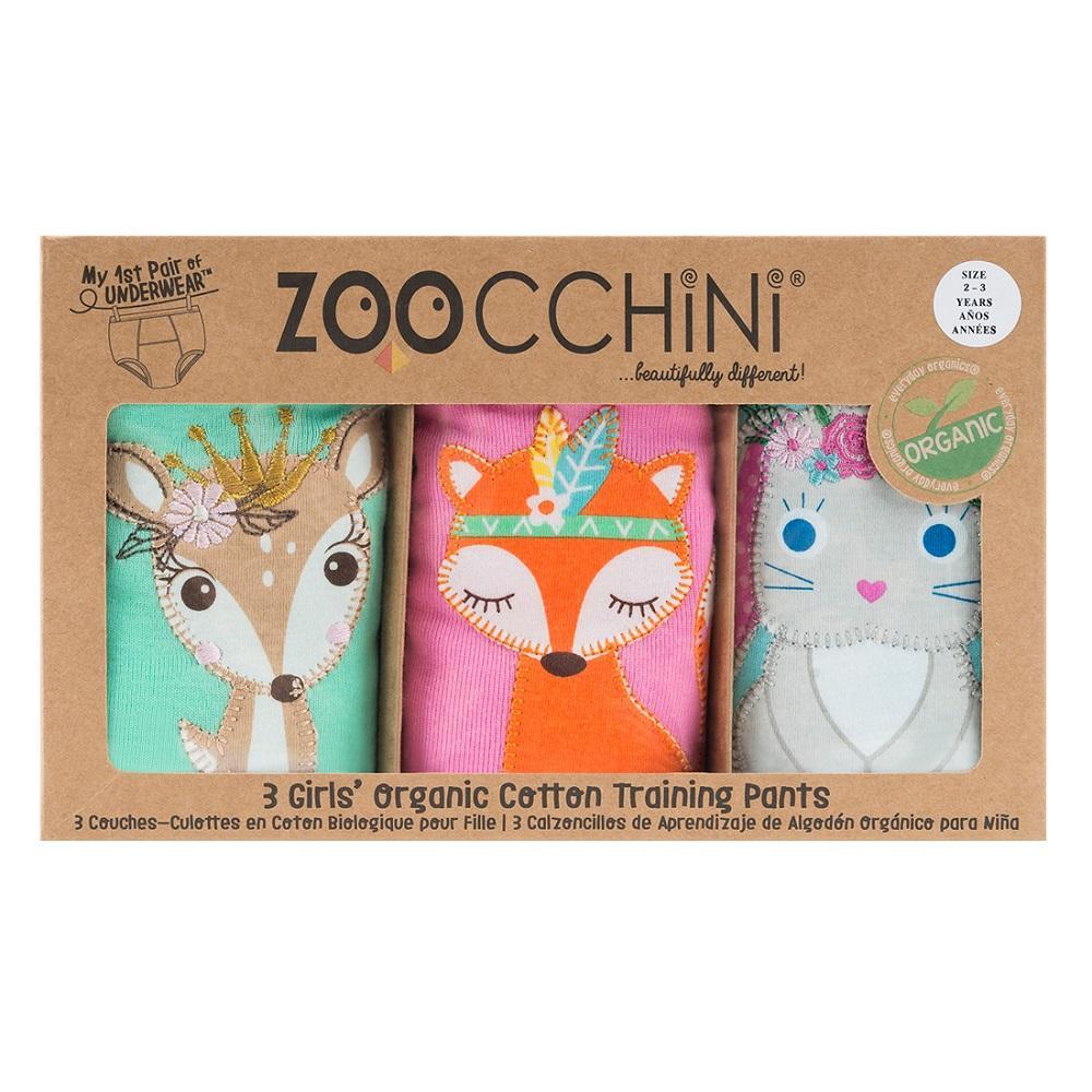 ZOOCCHINI Organic Potty Training Pants Set (Woodland Princesses)-Bath-ZOOCCHINI--babyandme.ca