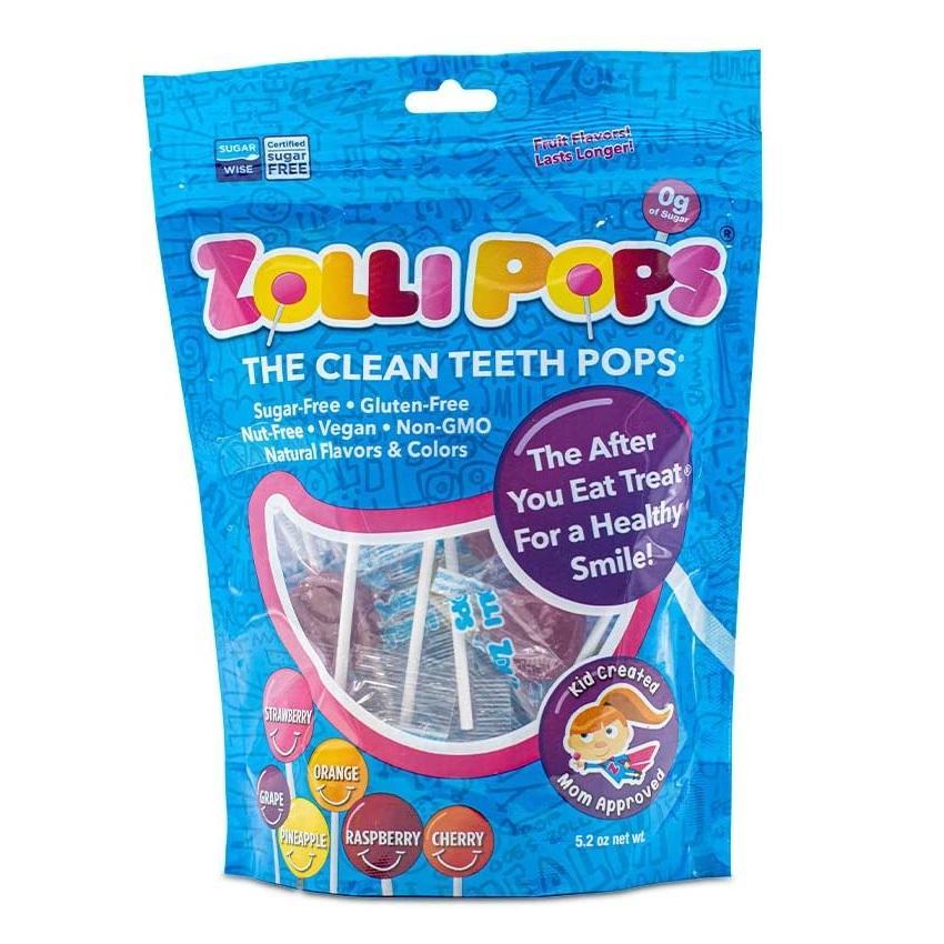 Zollipops Clean Teeth Lollipops (25 Piece Bag)-Health-Zolli Candy-022034-babyandme.ca