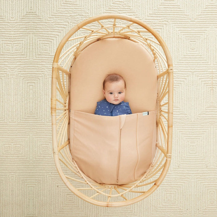 ergoPouch Bassinet Baby Tuck Sheet (Wheat)-Nursery-ergoPouch-031019 WT-babyandme.ca