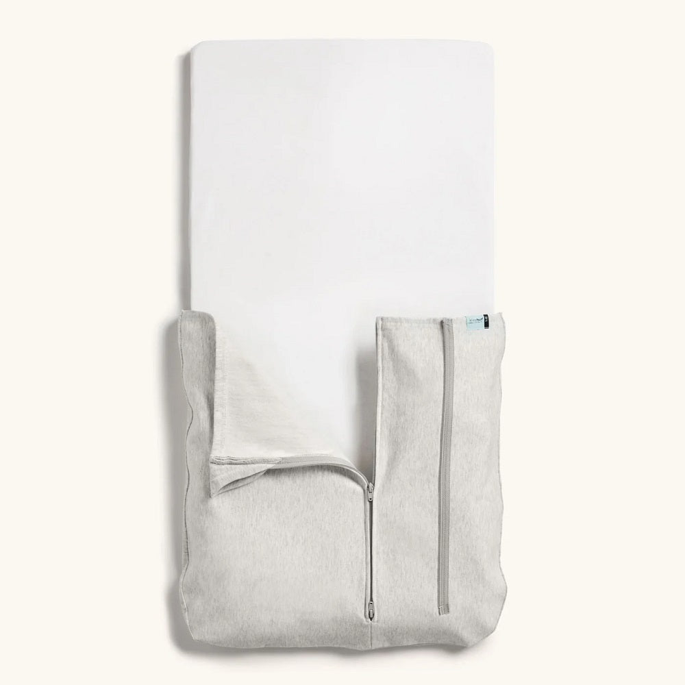 ergoPouch Crib Baby Tuck Sheet (Grey Marle)-Nursery-ergoPouch-031020 GM-babyandme.ca