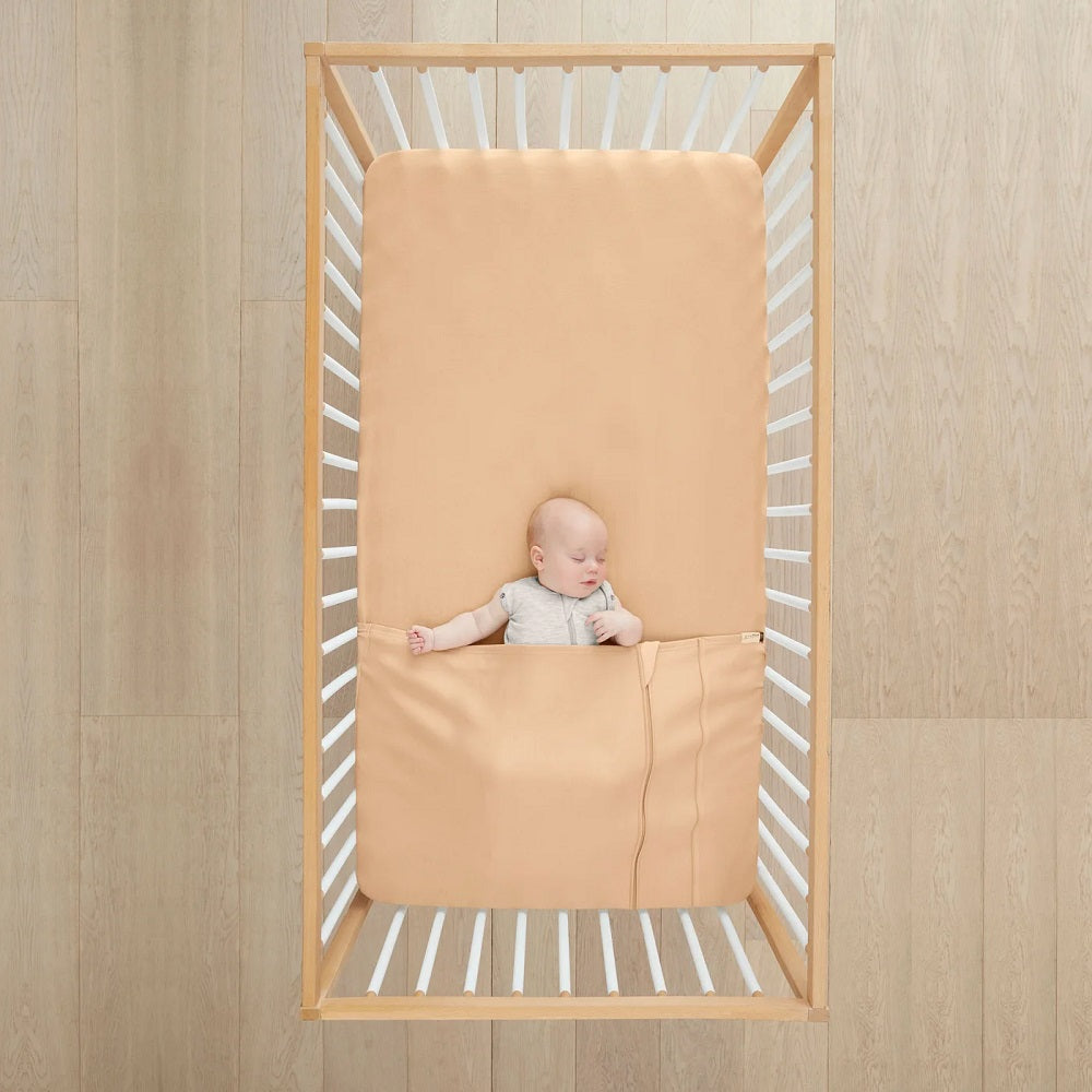 ergoPouch Crib Baby Tuck Sheet (Wheat)-Nursery-ergoPouch-031020 WT-babyandme.ca