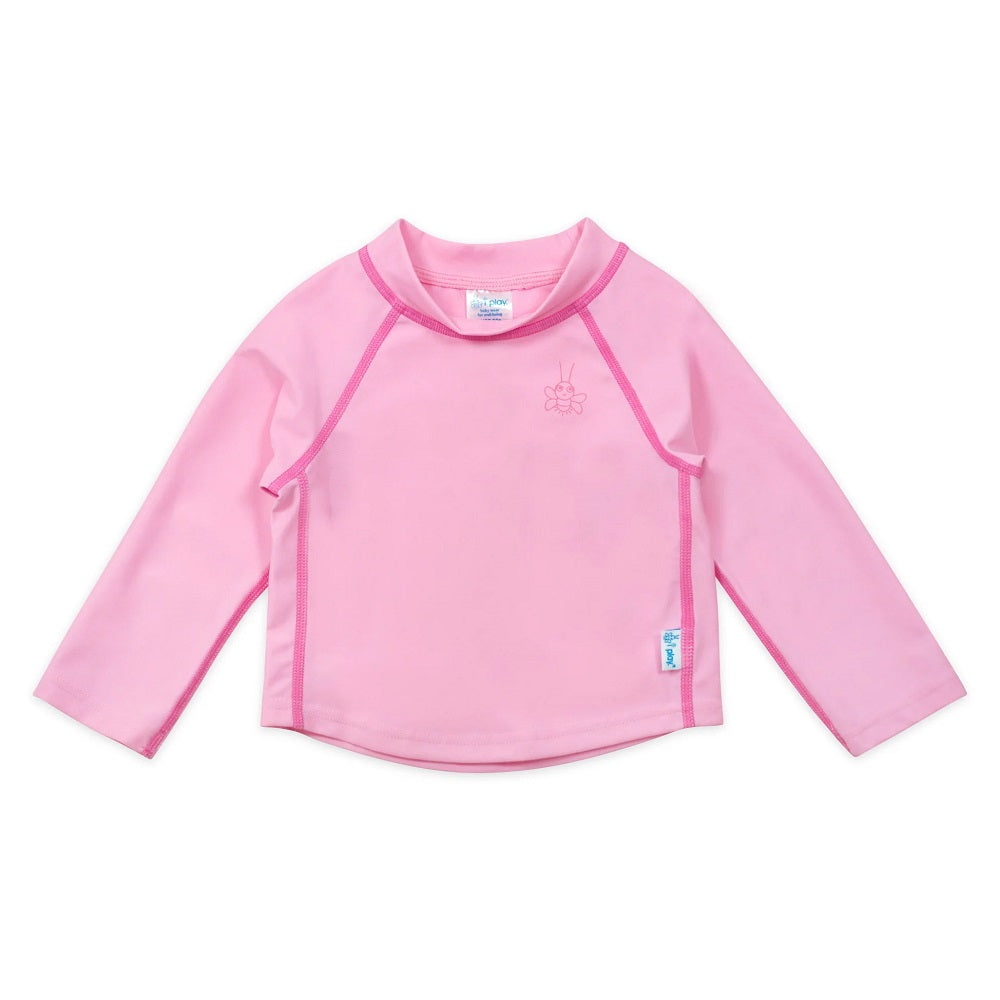 iPlay Long Sleeve Rashguard Shirt (Light Pink) - FINAL SALE-Apparel-iPlay--babyandme.ca