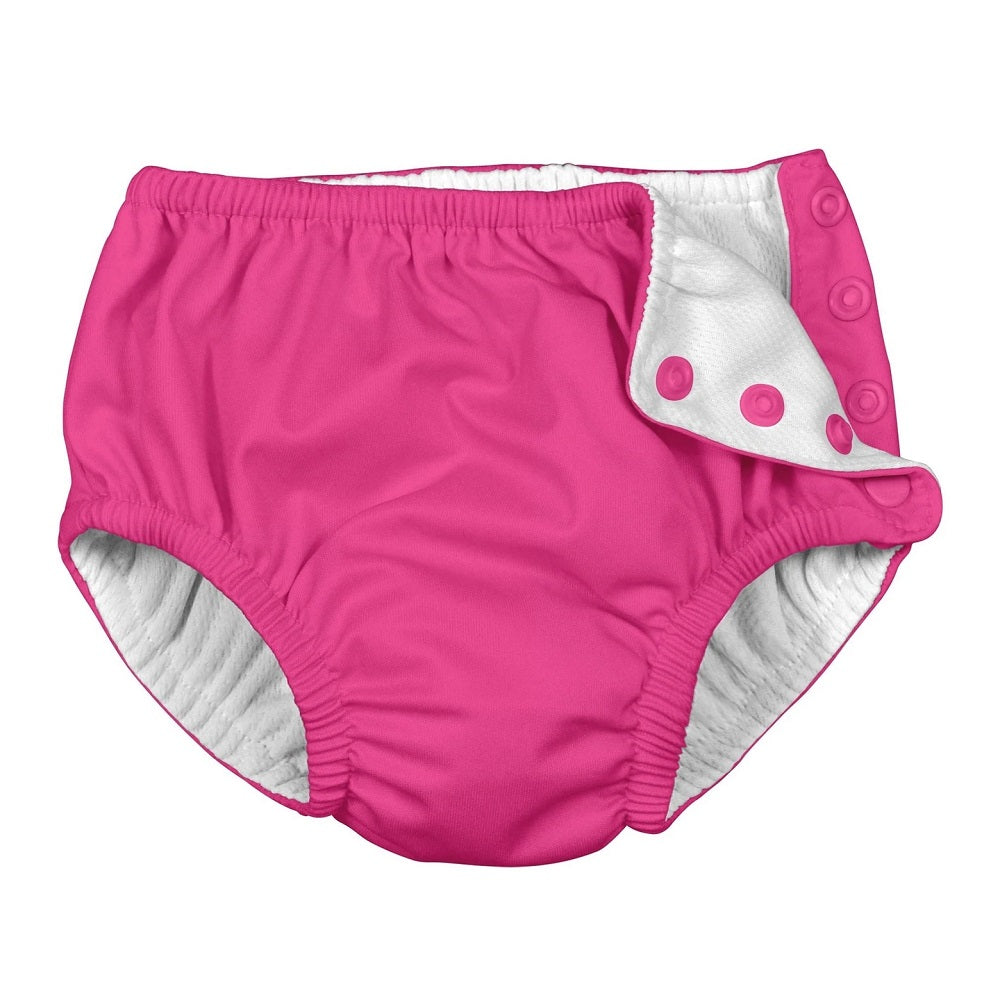 iPlay Snap Reusable Swim Diaper (Hot Pink)-Apparel-iPlay--babyandme.ca