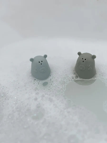 noüka Bear Bath Toys (Leaf/Lily Blue)-Toys & Learning-noüka-031733 LF-babyandme.ca