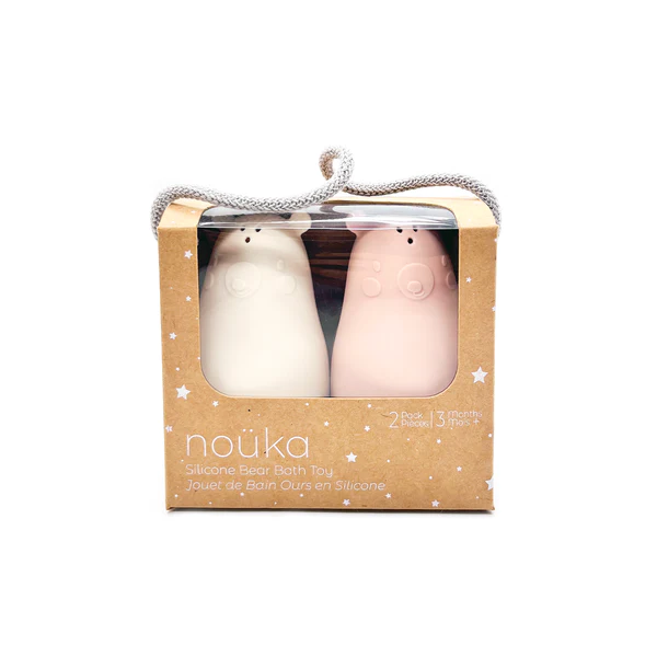 noüka Bear Bath Toys (Soft Blush)-Toys & Learning-noüka-031733 SB-babyandme.ca