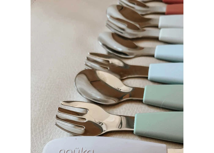 noüka Toddler Cutlery Set (Deep Moon)-Feeding-noüka-031722 DM-babyandme.ca